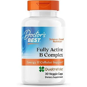 קומפלקס B פעיל לחלוטין 60 כמוסות צמחיות - מבית Doctor's best