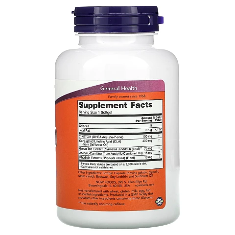 7-Keto-DHEA כמוסה ג'ל 100 מ"ג 120 כמוסות - מבית NOW FOODS 7-Keto-DHEA כמוסה ג'ל 100 מ"ג 120 כמוסות - מבית NOW FOODS