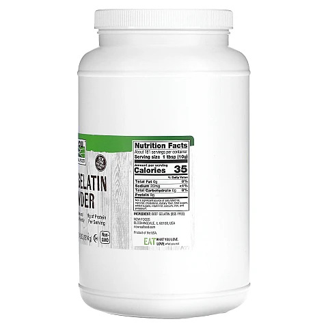 אבקת ג'לטין בקר 1.8 ק"ג - מבית NOW FOODS אבקת ג'לטין בקר 1.8 ק"ג - מבית NOW FOODS