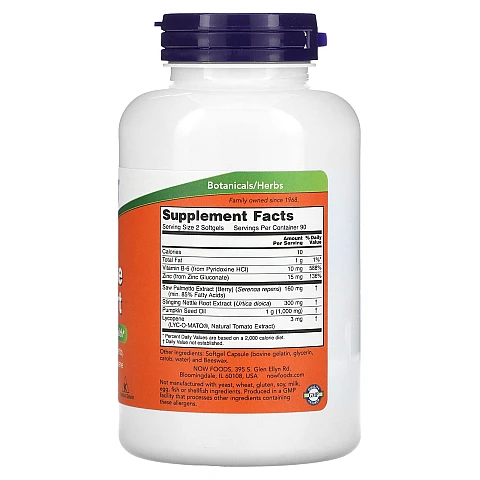 תמיכה בערמונית פרוסטטה 180 כמוסות - מבית NOW FOODS תמיכה בערמונית פרוסטטה 180 כמוסות - מבית NOW FOODS
