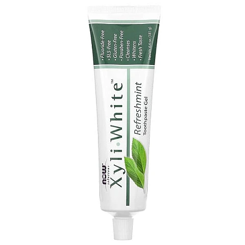 XyliWhite משחת שיניים מלבינה טבעית צמחונית ללא פלואוריד 181 גרם - מבית NOW FOODS XyliWhite משחת שיניים מלבינה טבעית צמחונית ללא פלואוריד 181 גרם - מבית NOW FOODS