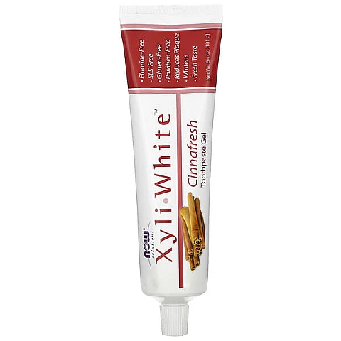 XyliWhite משחת שיניים מלבינה טבעית צמחונית עם קינמון 181 גרם - מבית NOW FOODS XyliWhite משחת שיניים מלבינה טבעית צמחונית עם קינמון 181 גרם - מבית NOW FOODS