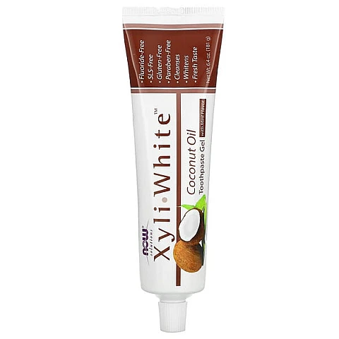 XyliWhite משחת שיניים מלבינה טבעית צמחונית עם שמן קוקוס 181 גרם - מבית NOW FOODS XyliWhite משחת שיניים מלבינה טבעית צמחונית עם שמן קוקוס 181 גרם - מבית NOW FOODS