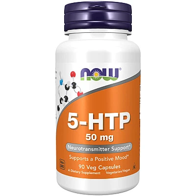 5-HTP הידרוקסי-טריפטופן 50 מ"ג - 90 כמוסות מבית NOW FOODS