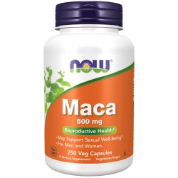  MACA מאקה 500 מ"ג 250 כמוסות - מבית NOW FOODS