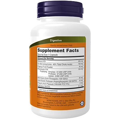 Super Enzymes סופר אנזימים 90 כמוסות - מבית NOW FOODS