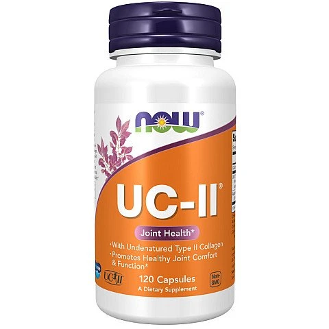 UC-II בריאות המפרקים קולגן סוג II ללא דנטורציה 120 כמוסות - מבית NOW FOODS UC-II בריאות המפרקים קולגן סוג II ללא דנטורציה 120 כמוסות - מבית NOW FOODS