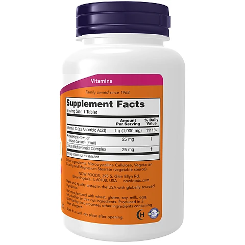 ויטמין C-1000 קומפלקס עם ורד הבר 250 טבליות - מבית NOW FOODS