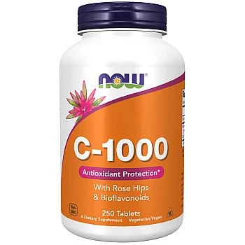 ויטמין C-1000 קומפלקס עם ורד הבר 250 טבליות - מבית NOW FOODS