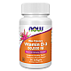 ויטמין D3 מכילה 50000 יחב"ל חזק - 50 כמוסות - מבית NOW FOODS