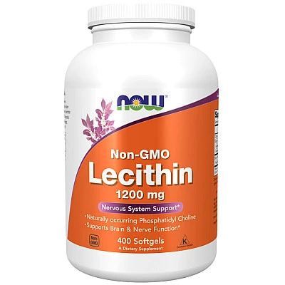 לציטין 1200 מ"ג ללא GMO - תכולה 400 כמוסות - מבית NOW FOODS