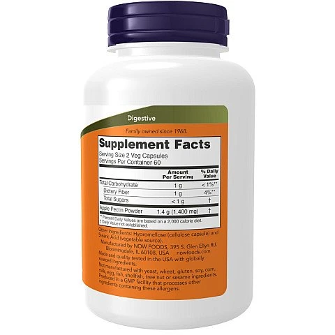 פקטין תפוחים 700 מ״ג 120 כמוסות - מבית NOW FOODS פקטין תפוחים 700 מ״ג 120 כמוסות - מבית NOW FOODS