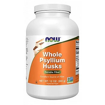 קליפות פסיליום שלמות Psyllium תכולה 340 גרם - מבית NOW FOODS