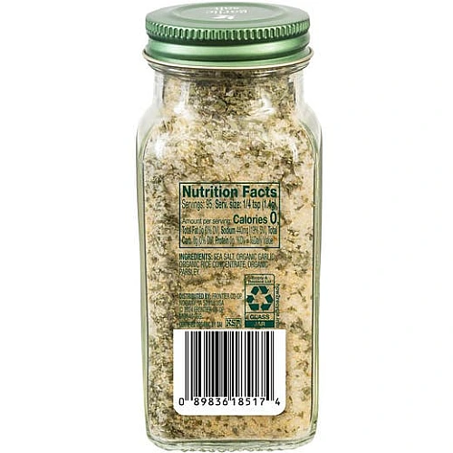 אבקת שום ומלח ים אורגני 133 גרם - Simply Organic