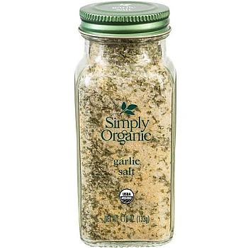 אבקת שום ומלח ים אורגני 133 גרם - Simply Organic