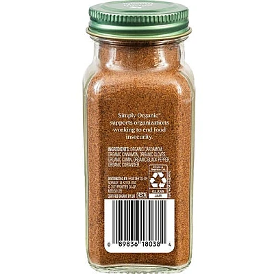 גאראם מאסאלה אורגני 85 גרם - Simply Organic