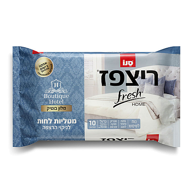 סנו ריצפז מטליות לחות לניקוי הרצפה מלון בוטיק - 10 יחידות