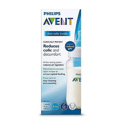 אוונט בקבוק לתינוק ללא טבעת 260 מ"ל (1 חודש+) 1 יחידה - מבית Philips Avent
