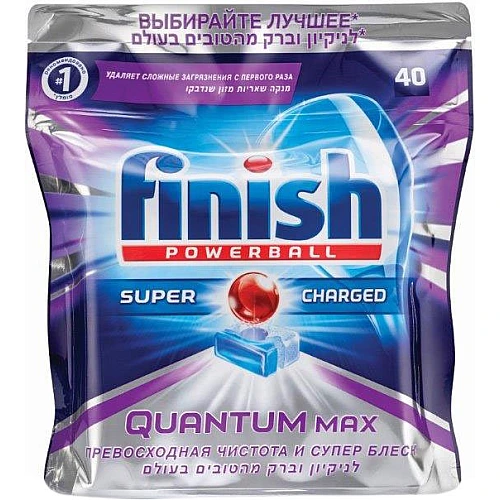 פיניש טבליות קוואנטום למדיח כלים 40 יחידות - מבית FINISH