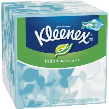 קלינקס ממחטות טישו לושן עם אלוורה וויטמין ⁦E⁩ 75 ממחטות