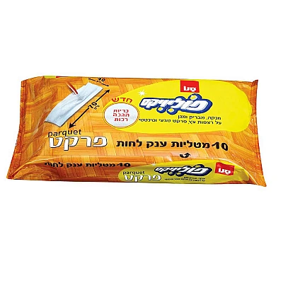 סנו פוליוויקס מטליות לחות לפרקט - 10 יחידות