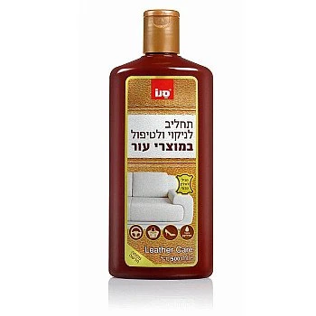 סנו תחליב לניקוי ולטיפול במוצרי עור - 500 מ"ל