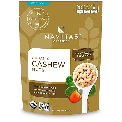 אגוזי קשיו אורגני 227 גרם - מבית Navitas Organics