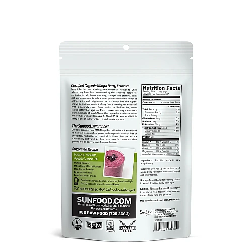 אבקת מאקי ברי אורגני 227 גרם - מבית Sunfood