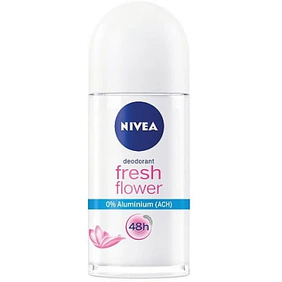 ניוואה דאודורנט רול און פרש פלוואר ללא אלומיניום לאשה 50 מ''ל - מבית NIVEA