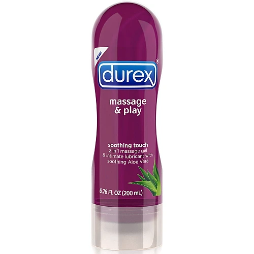דורקס פליי מסאז' 2 ב-1 ג'ל סיכוך PLAY עם אלוורה 200 מ"ל - מבית DUREX