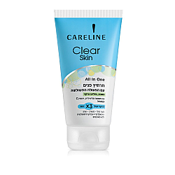 קרליין All In One תרחיץ ניקוי מסכה ופילינג לפנים  150 מ"ל - מבית CARELINE