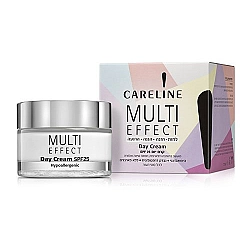 קרליין MULTI EFFECT קרם לחות יום SPF25 לכל סוגי העור 50 מ"ל - מבית CARELINE
