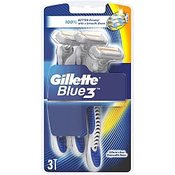 ג'ילט בלו 3 סכיני גילוח חד פעמיים 3 סכינים - מבית Gillette