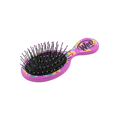 המברשת רטובה קטנה המופלאה להתרת קשרים מיני סדרה שיער שמח אננס צבע סגול - מבית Wet Brush