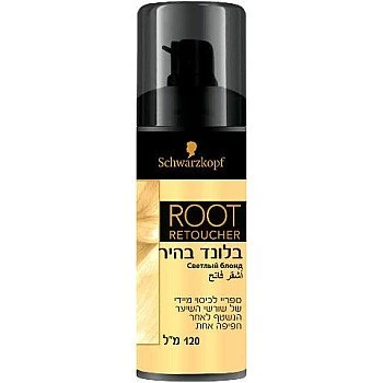  רוט ריטצ'ר ספריי לכיסוי מיידי של שורשי השיער - בלונד בהיר 120 מ"ל - מבית Schwarzkopf