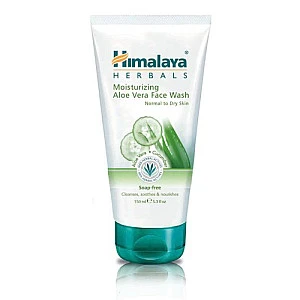 תרחיץ פנים לחות אלוורה עור רגיל עד יבש 150 מ"ל - מבית Himalaya