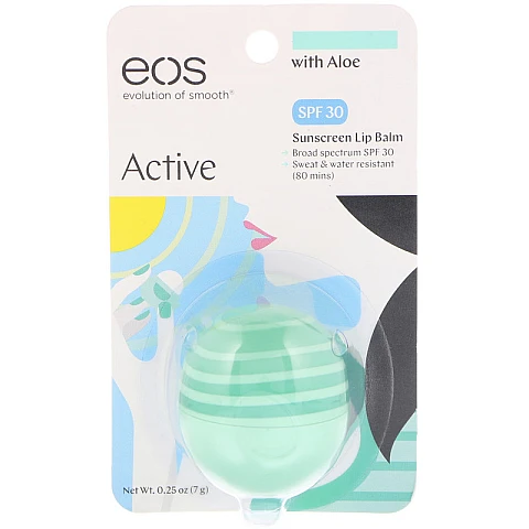 EOS Lip Balm - אי או אס SPF-30 שפתון לחות עם אלוורה - בבית EOS EOS Lip Balm - אי או אס SPF-30 שפתון לחות עם אלוורה - בבית EOS