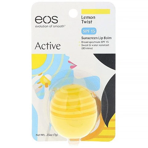 EOS Lip Balm - אי או אס שפתון לחות בטעם לימון - בבית EOS EOS Lip Balm - אי או אס שפתון לחות בטעם לימון - בבית EOS