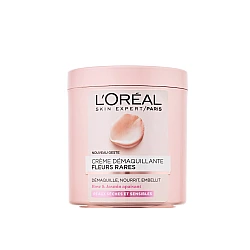 לוריאל קרם להסרת איפור עם תמציות פרחים עדינים לעור יבש ורגיש 200 מ"ל - מבית L'OREAL PARIS