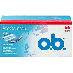 או בה טמפונים ללא מוליך מיני פרוקומפורט 32 יחידות - מבית O.B.