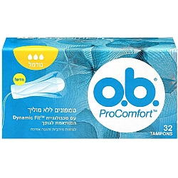 או בה טמפונים ללא מוליך נורמל פרוקומפורט 32 יחידות - מבית O.B.