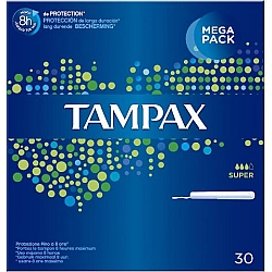 טמפקס טמפונים עם מוליך סופר 30 יחידות - מבית TAMPAX
