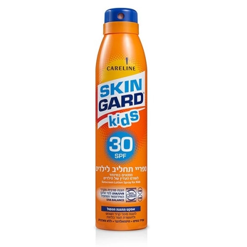 סקין גארד KIDS ספריי תחליב SPF30 לילדים 200 מ"ל - מבית SKIN GARD