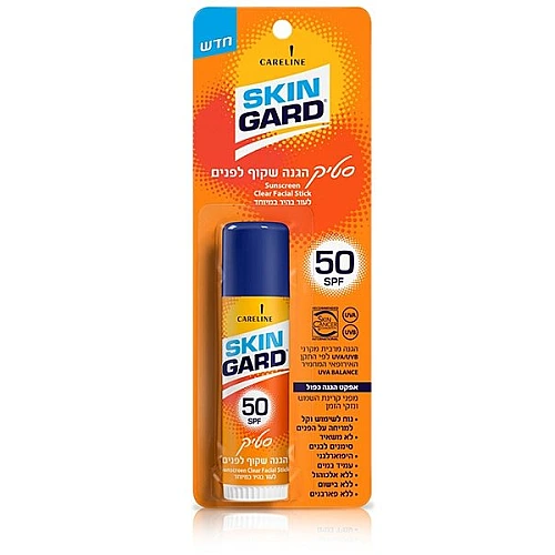 סקין גארד סטיק הגנה שקוף לפנים SPF50 - מבית SKIN GARD