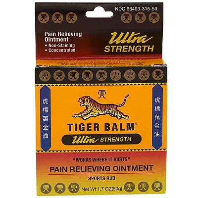 טייגר באלם חזק מיוחד משחה להקלה זמנית של כאבי שרירים 50 גרם - מבית Tiger Balm