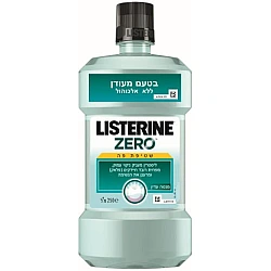 ליסטרין זירו שטיפת פה בטעם מעודן ללא אלכוהול 250 מ"ל - מבית LISTERINE