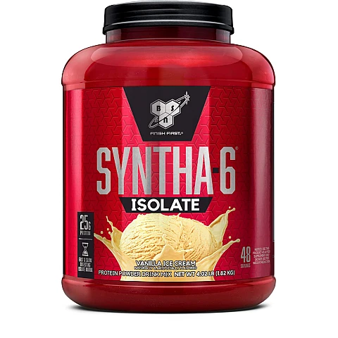 אבקת חלבון סינטה 6 איזולט ISOLATE SYNTHA 6 בטעם וניל 1.82 ק"ג - מבית BSN אבקת חלבון סינטה 6 איזולט ISOLATE SYNTHA 6 בטעם וניל 1.82 ק"ג - מבית BSN