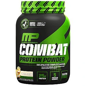 קומבט אבקת תשלובת חלבון מאסלפארם Combat טעם קרם עוגיות 1.81 ק"ג - מבית MusclePharm