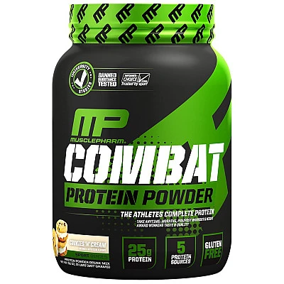 קומבט אבקת תשלובת חלבון מאסלפארם Combat טעם קרם עוגיות 1.81 ק"ג - מבית MusclePharm