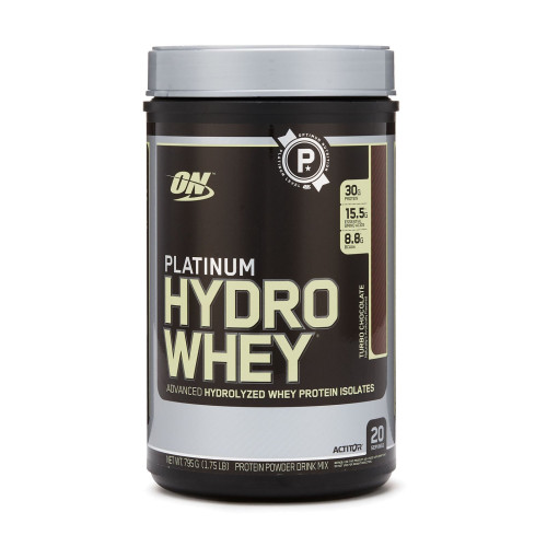 אופטימום אבקת חלבון היידרו וואי פלטינום 795 גרם בטעם טורבו שוקולד - מבית Optimum Nutrition